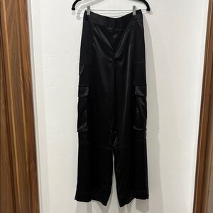 House of Harlow 1960 Black Wide Leg cargo Pants